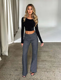 KITTIE HIGH RISE PANT GREY
