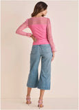 Dot Mesh Top Polignac