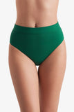 Brooke High Waist Pant Emerald Lido Rib