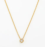 Emma Diamond Pendant Gold Necklace