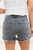 My Favorite Black Wash Raw Edge Denim Shorts