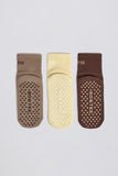 Pilates Sock Bundle in Mocha Multi