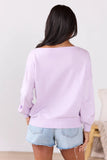 Preslee Lavender Slouchy Top