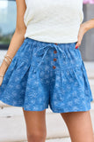 Maisyn Floral Denim Shorts