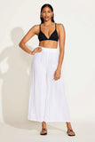Tallows Linen Wide Leg Pant White EcoLinen