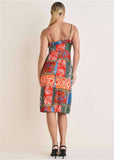 Stretch Charm Midi Dress Tamarini Garden Tile