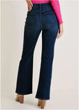 Penelope Modern Flare Jeans Dark Wash
