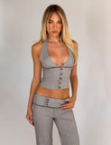 TERESIA TOP GREY CHECK