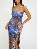 THEO MAXI DRESS MULTI LEOPARD