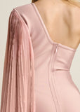 One Shoulder Bandage Dress Pink