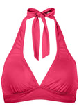 Anguilla Halter Bikini Top Raspberry