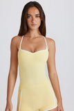 Soft Active Cross Back Tank Top in Lemon