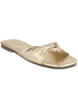 Twist Flat Sandal Gold