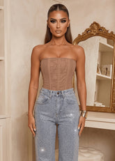 Luxe Energy Corset Top Nude