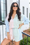 Marlow Multi Stripe Button Up Top