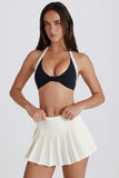Soft Active Low Rise Pleated Tennis Skort in Coconut