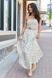 Rowan Brown Floral Maxi Dress