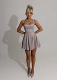 No Other Love Bow Mini Dress Pink