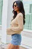 Sandra Tan Cropped Shrug Cardigan