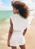 Sleeveless Cover Up Dress Pearl White