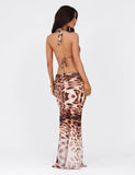 PEARL MAXI SKIRT NEUTRAL LEOPARD LEOPARD HAZE