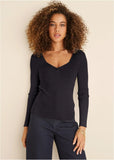 Long Sleeve Sweater Jet Black