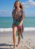 Long Kimono Cover Up Jungle Beauty