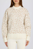 Jacquard Knit Oversized Jumper in Ice