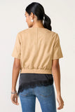 Billie Faux Suede Bomber
