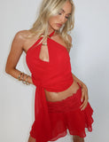INDIGO TOP RED