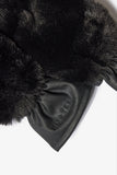 Faux Fur Gloves in Black
