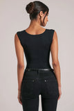 Sweetheart Neck Bodysuit in Black