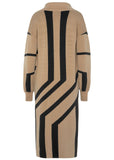 Abstract Graphic Duster Black Off White