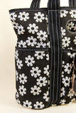 Daisy Daydreams Black Canvas Tote