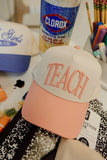 KenzKustomz Pink Vintage Trucker Hat Teach