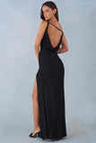 One Shoulder Maxi Dress in Black