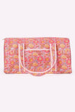 Avery Pink Floral Quilted Weekender SALE