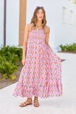 Ashley Pink Floral Maxi Dress