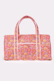 Avery Pink Floral Quilted Weekender SALE