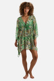 Parker Mini Caftan Coastal Leaves