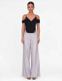AMBERLY SUIT PANT GREY PINSTRIPE GREY PINSTRIPE