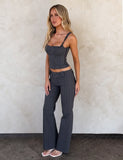 KITTIE PANT GREY STRIPE