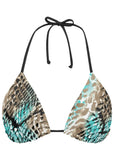 Bahamas Triangle Bikini Top Sahara Snake