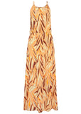 Sleeveless Maxi Dress Cream Multi
