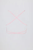 Super Sculpt Seamless Backless Sports Bra in Powder Pink