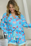 Cozy Crush Long Sleeve Pajama Top Berry Bliss