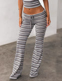 DILLON PANT BLUE AND BROWN STRIPE