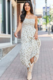 Rowan Brown Floral Maxi Dress
