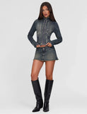 OPHELIE JACKET BLUE DENIM BLUE DENIM