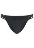 Strappy Bikini Bottom Black Beauty